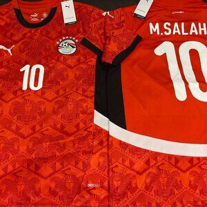 Puma EGYPT National Team MOHAMMAD SALAH Men's JERSEY Red M,L,XL,2X New with tags